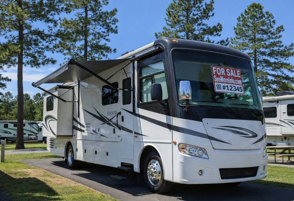 RV for sale sign example